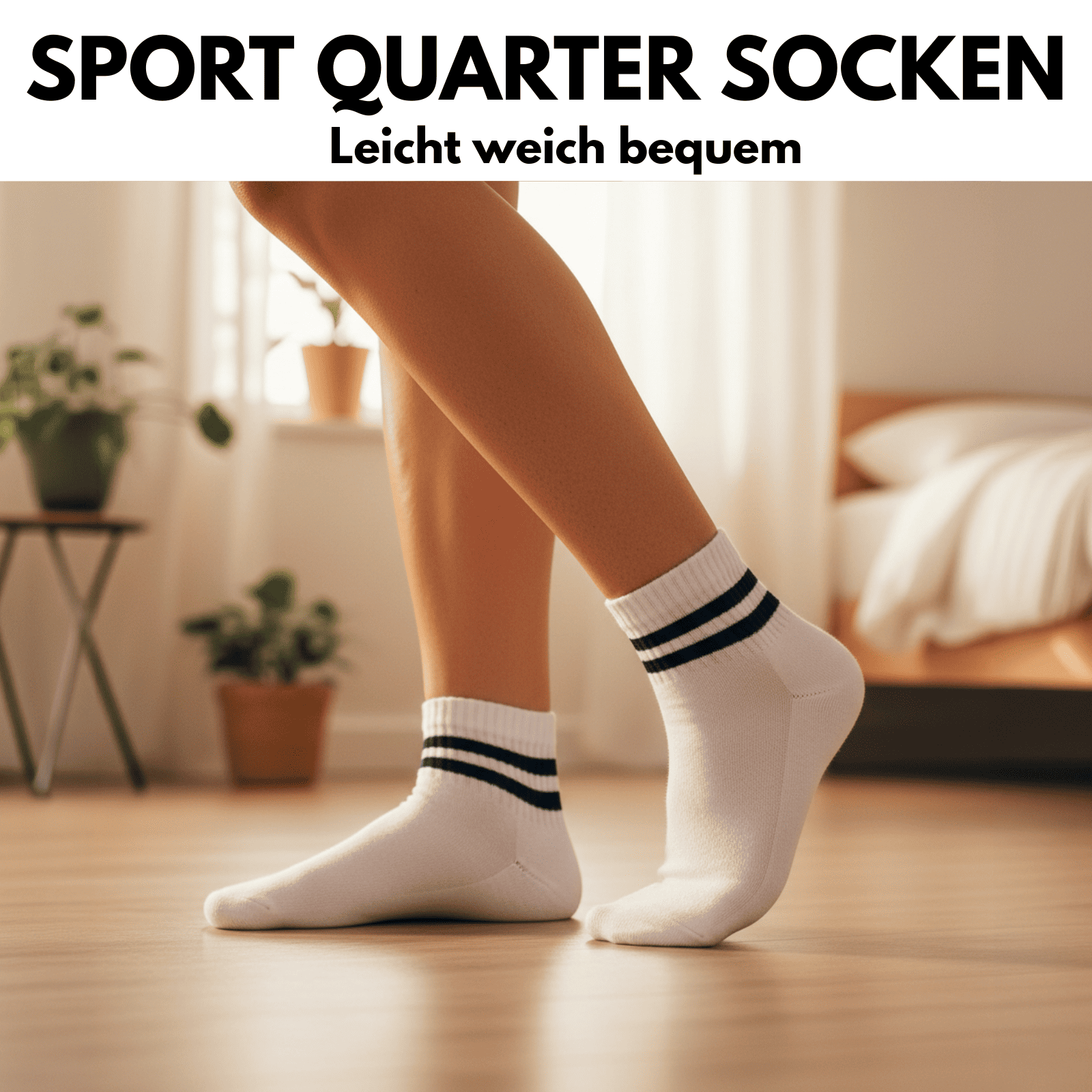 Quarter Tennis- und Sportsocken