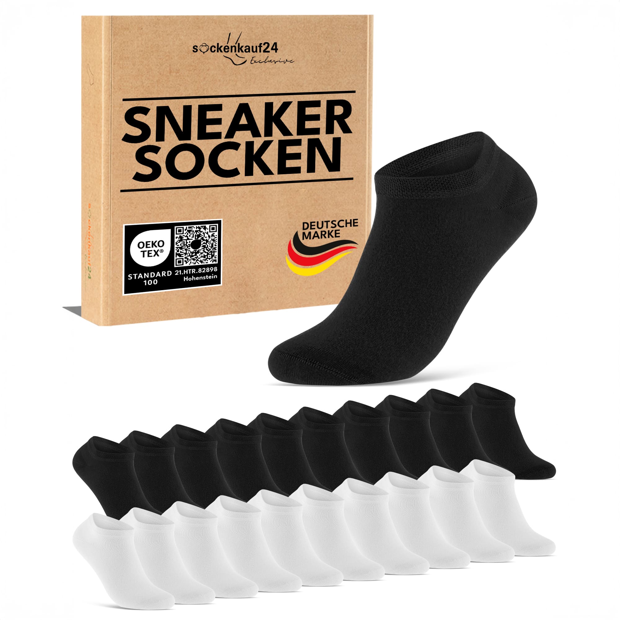 Exclusive Sneaker Socken mit Komfortbund