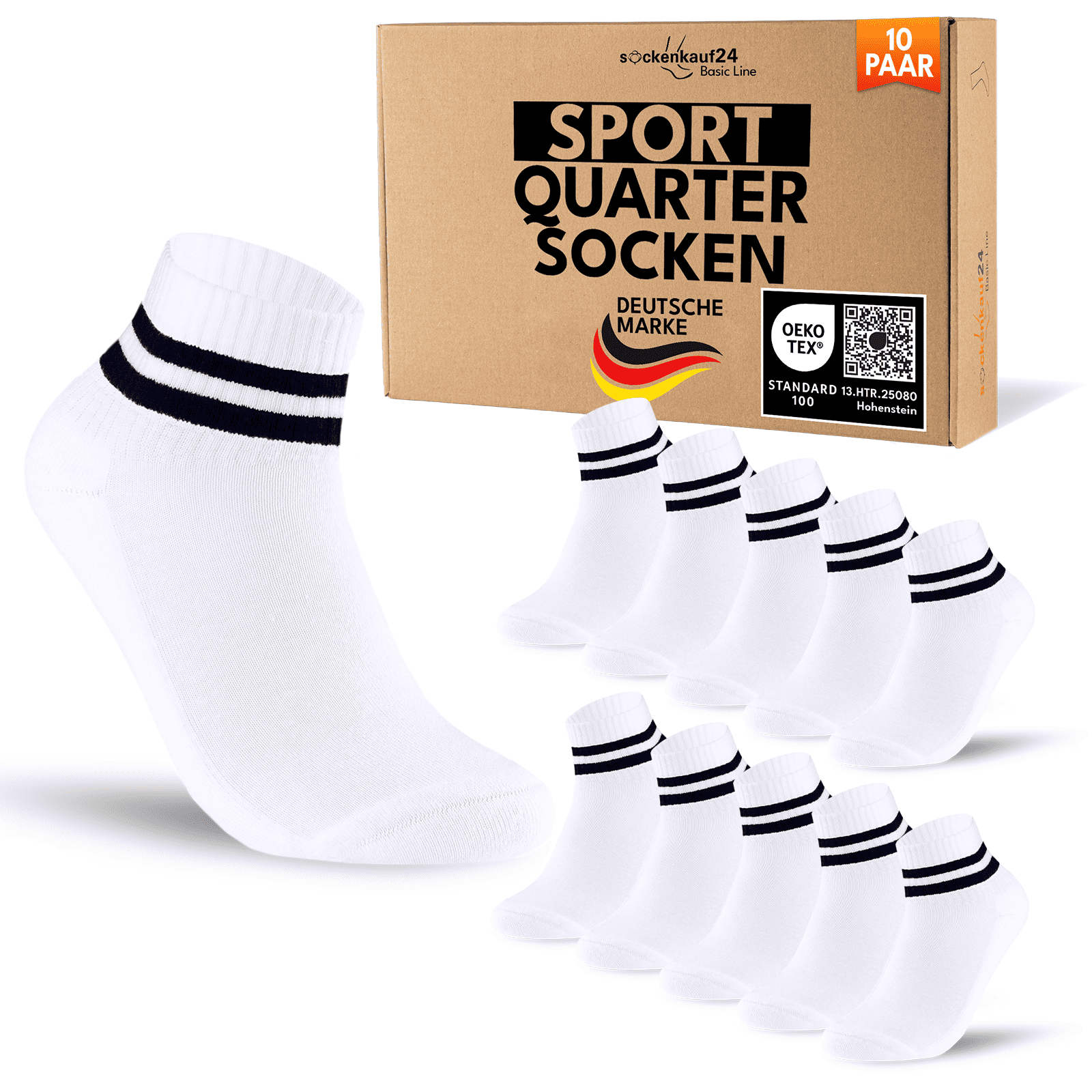 Quarter Tennis- und Sportsocken