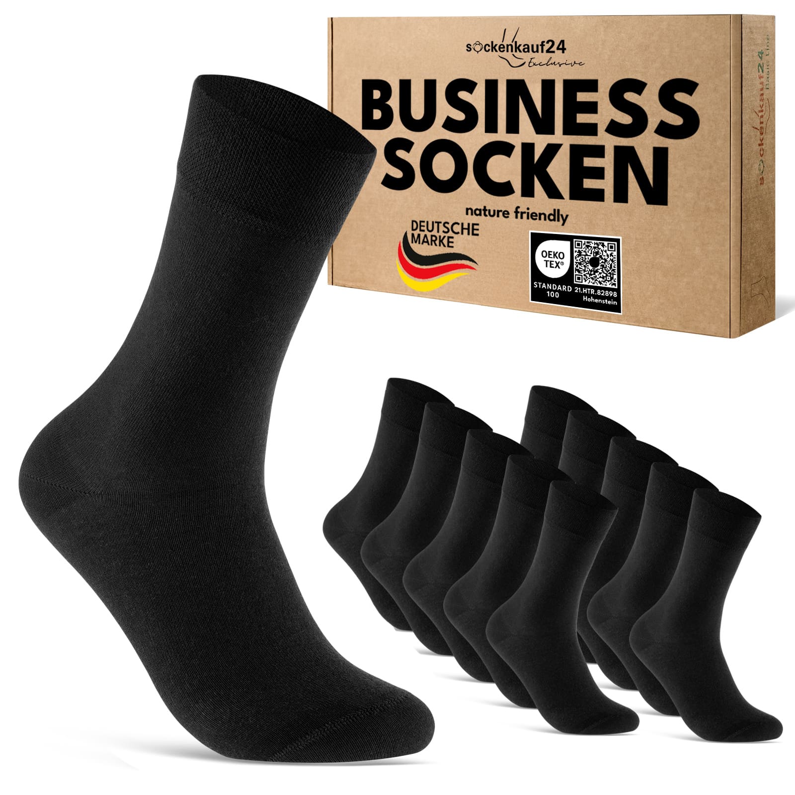 Exclusive Business Socken mit Komfortbund