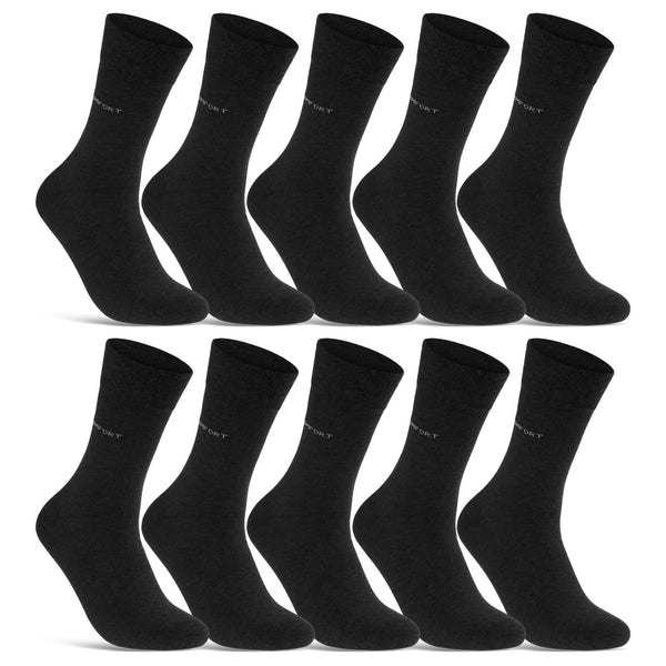 10 Paar Comfort Socken ohne Gummi & ohne Naht Damen & Herren (13100)