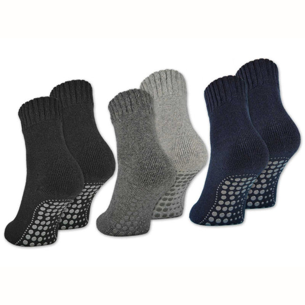 2 | 4 | 6 Paar ABS Anti Rutsch Socken mit Wolle Herren und Damen (21463)