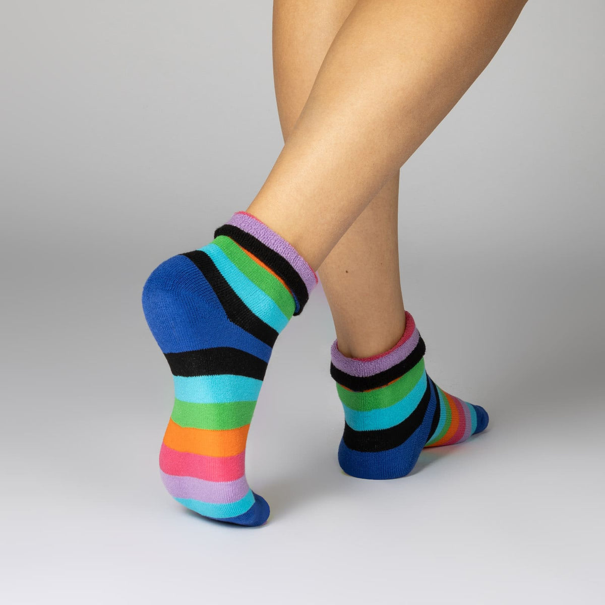 2 | 4 | 6 Paar THERMO Socken mit Innenfrottee Damen Umschlagsocken –  Sockenkauf24