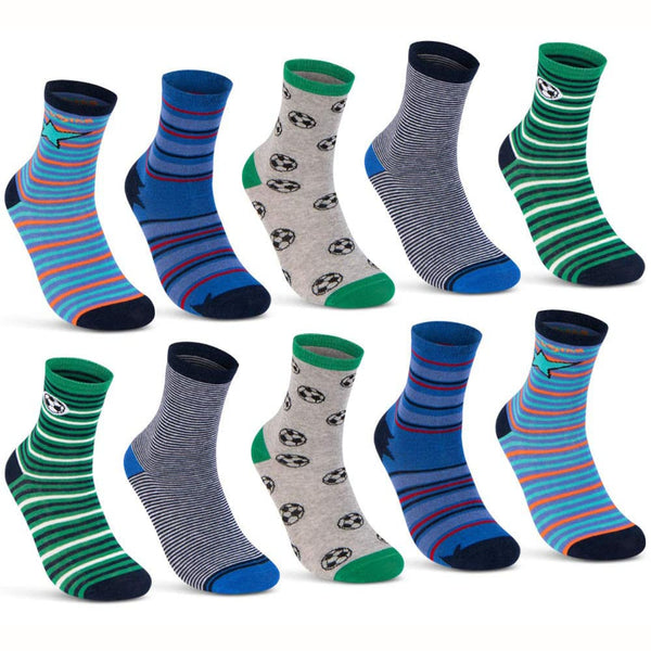 10 Paar Kinder Socken Jungen Baumwolle (54375)