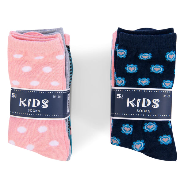 10 Paar Kinder Socken Mädchen Baumwolle (54377)