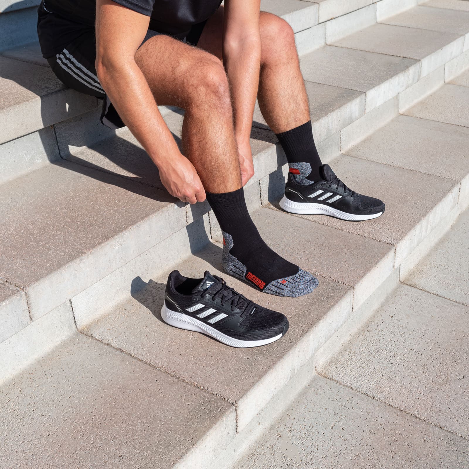 TMANI Wandersocken Gepolstert – Atmungsaktiv, Baumwolle, Für Herren & Damen (Größe 39-46)