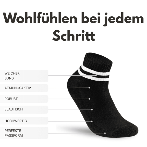 Quarter Tennis- und Sportsocken