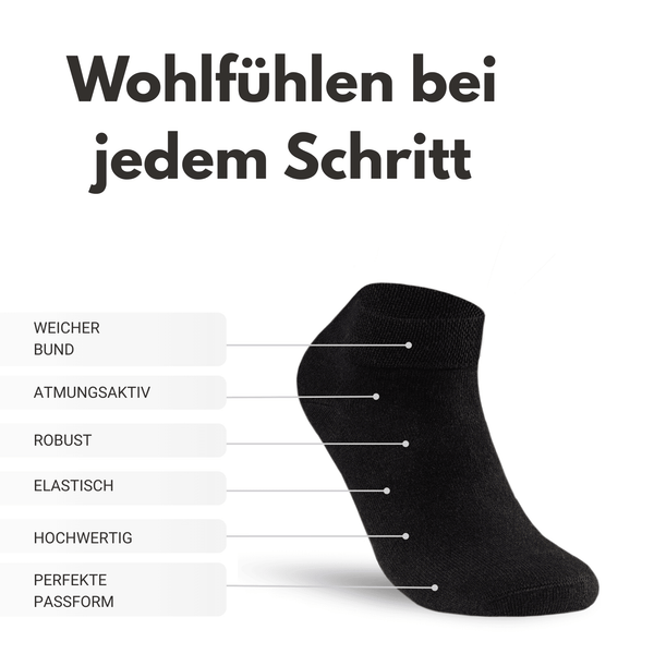 Sneaker Diabetiker Socken mit Komfortbund