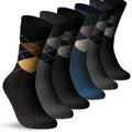 6 Paar Socken Kariert Herren Damen Karo Business-Socken Rautemmuster Baumwolle Komfortbund