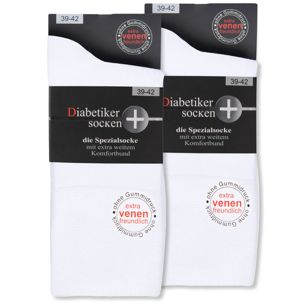 6 Paar Diabetiker Socken 97% Baumwolle ohne Gummi & ohne Naht Damen & Herren (26801)