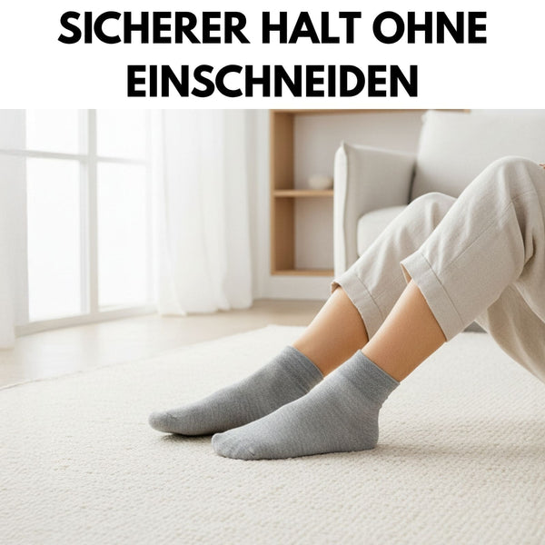 Quarter Diabetiker Socken mit Komfortbund