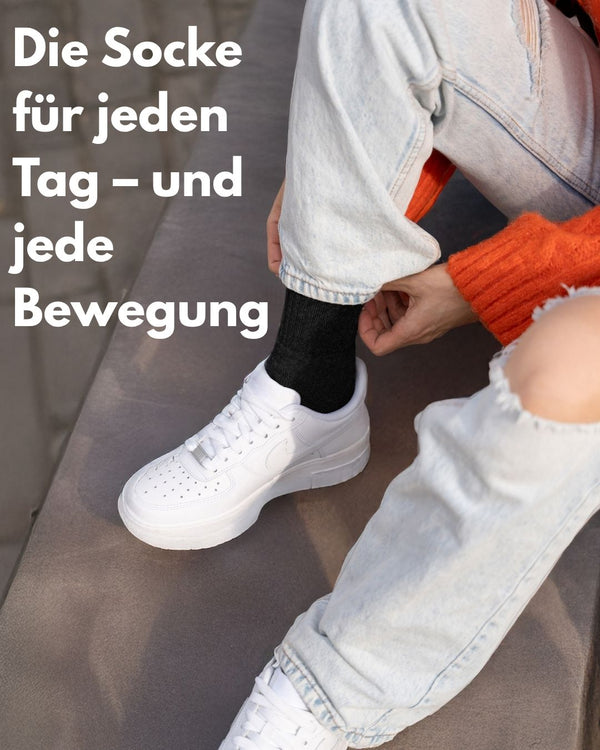 10 Paar Sportsocken Tennissocken Herren Damen Atmungsaktive Crew Socken Baumwolle