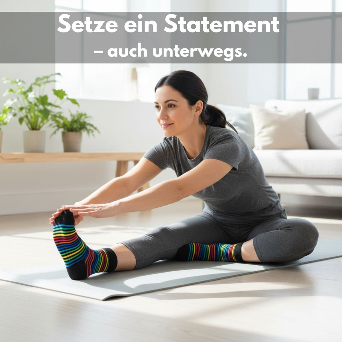 Bunte Ringelsocken