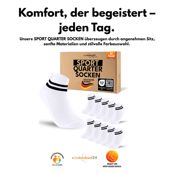 Quarter Tennis- und Sportsocken