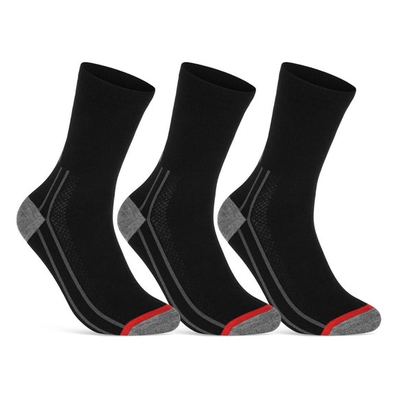 3 Paar Atmungsaktive Coolmax Fahrrad-Socken für Herren & Damen (50301P)
