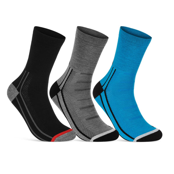3 Paar Atmungsaktive Sockenkauf24 Coolmax & Herren Damen für – Fahrrad-Socken
