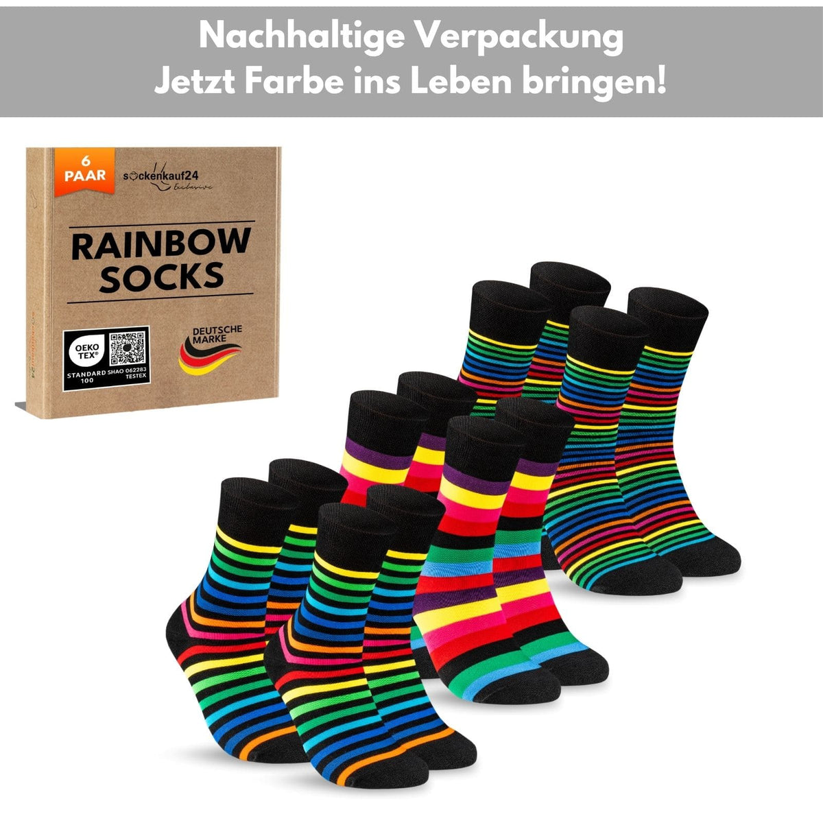 Bunte Ringelsocken