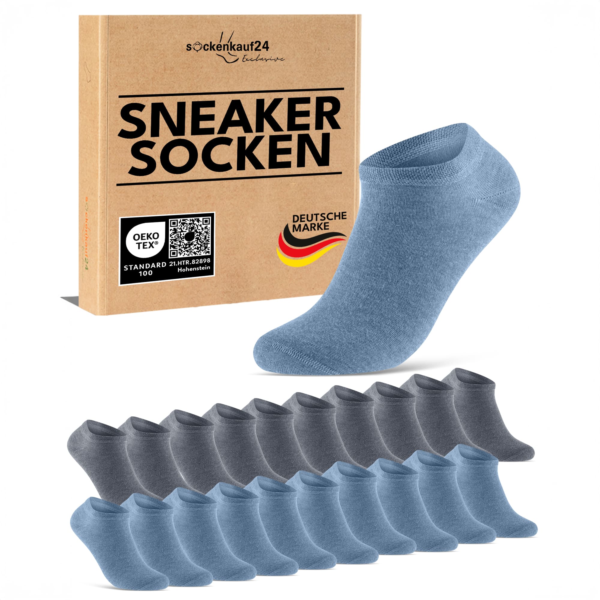 Exclusive Sneaker Socken mit Komfortbund