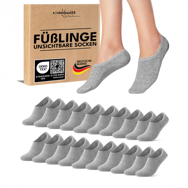 Exclusive unsichtbare Füßlinge mit Silikonpad