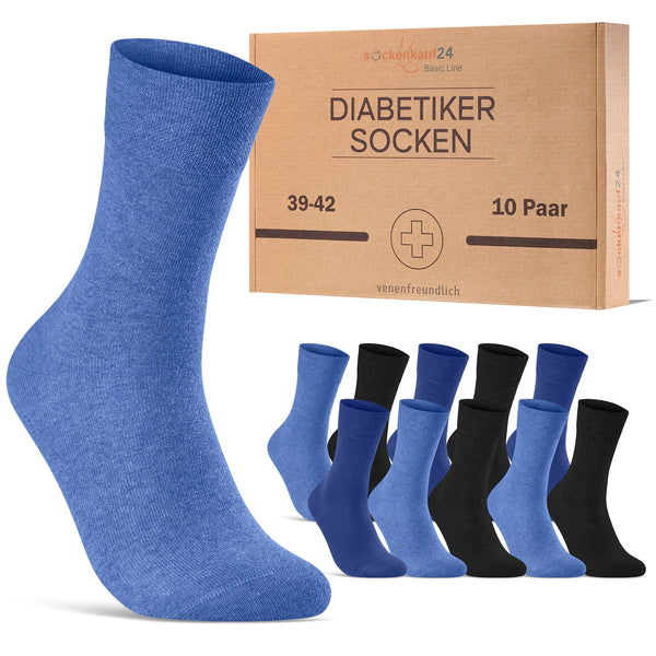 Basic Diabetiker Socken mit Komfortbund