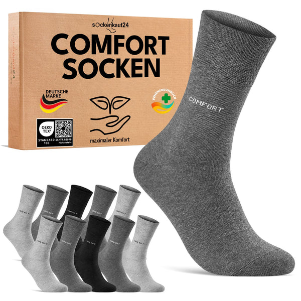 Basic Comfort Socken mit Komfortbund