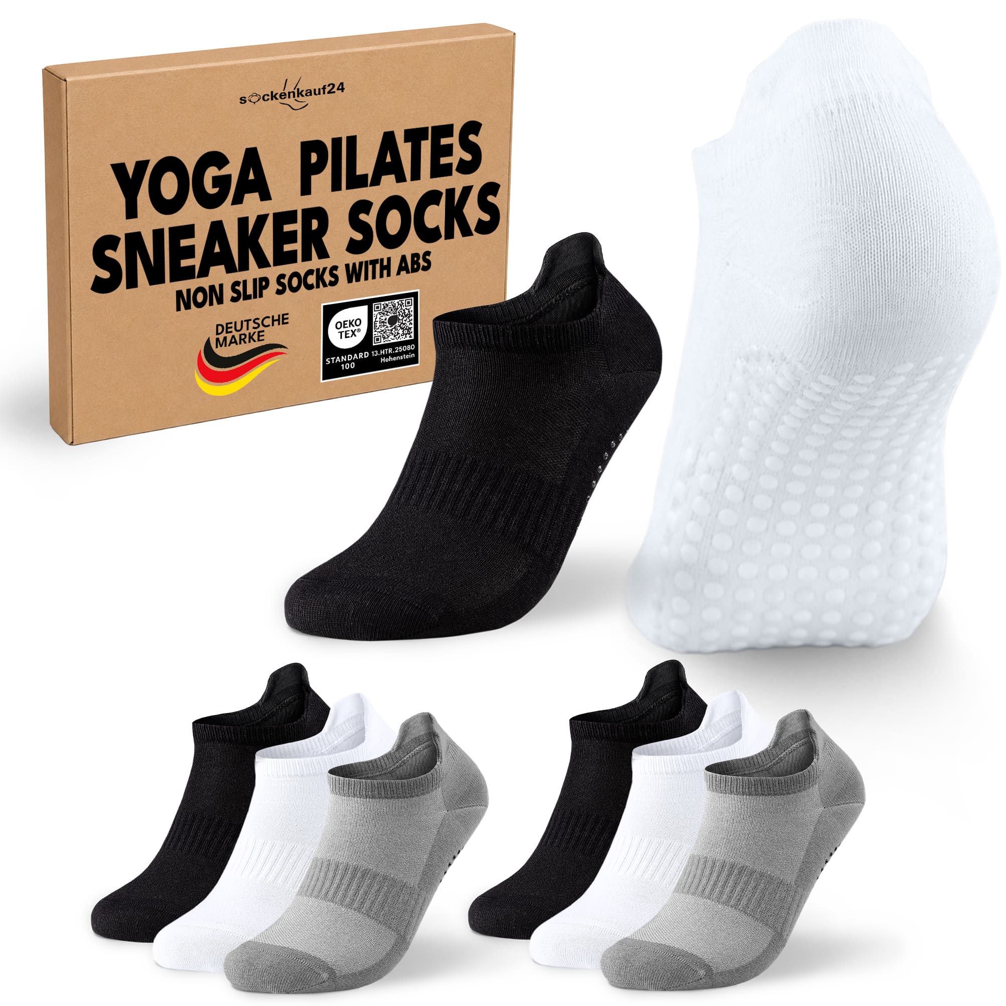 Pilates & Yoga Sneaker Socken