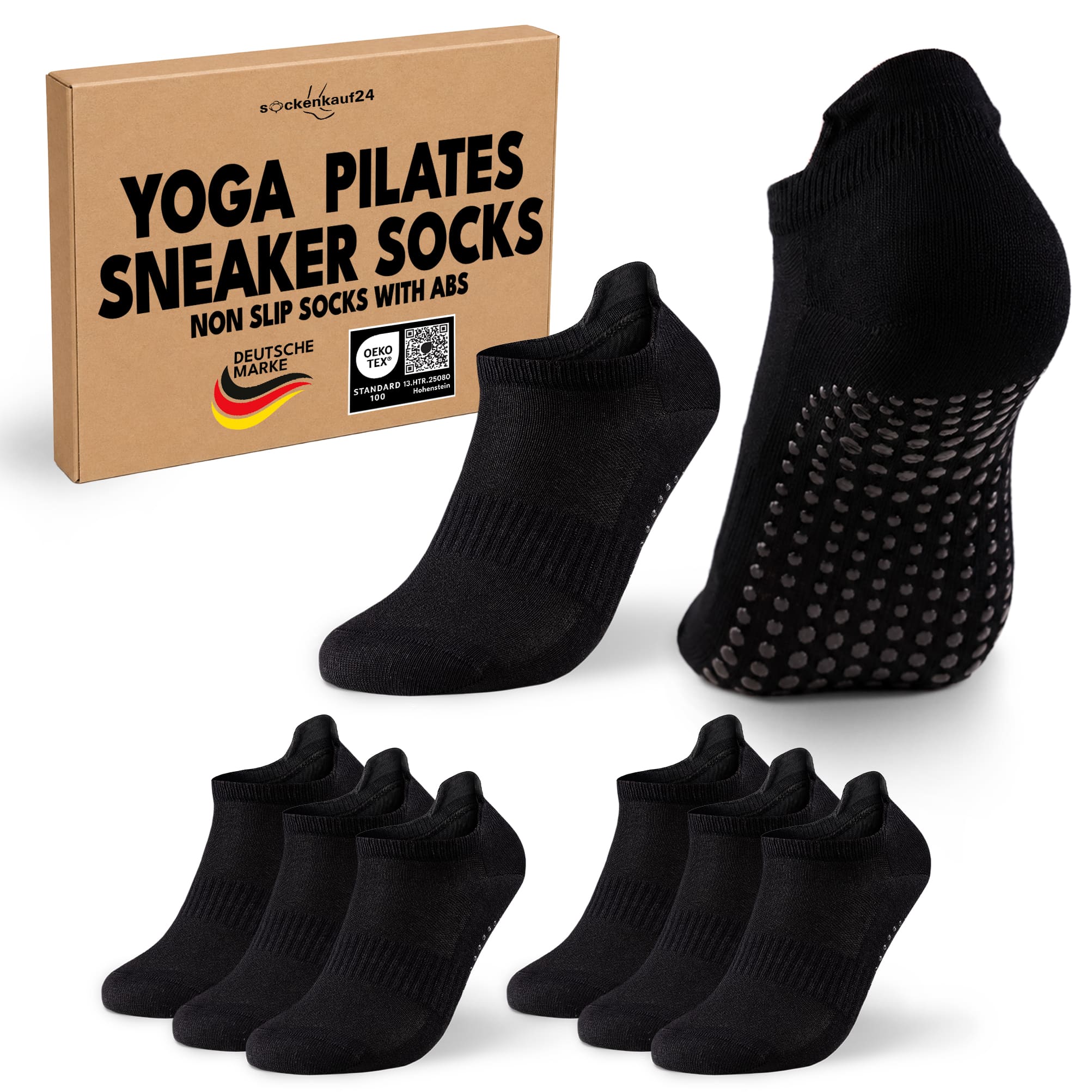 Pilates & Yoga Sneaker Socken