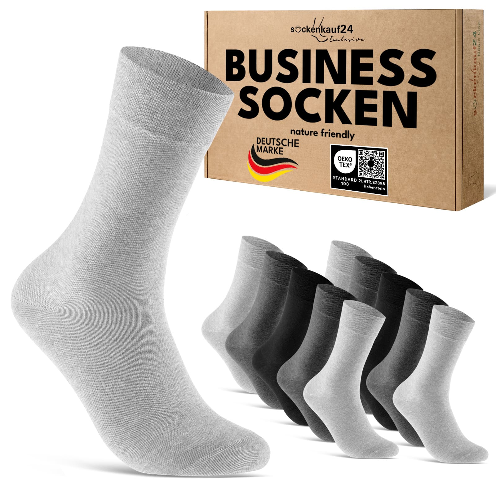 Exclusive Business Socken mit Komfortbund