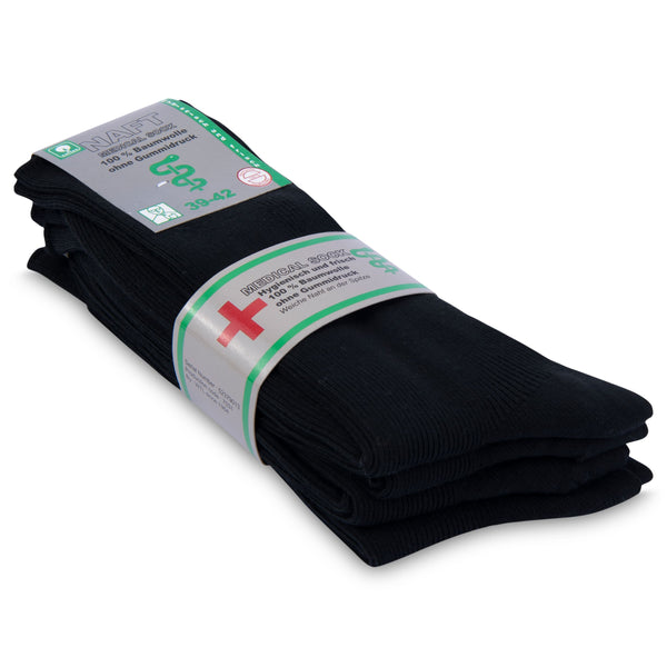 12 Paar Diabetiker Socken ohne Gummidruck 100% Baumwolle Damen & Herren (11000)