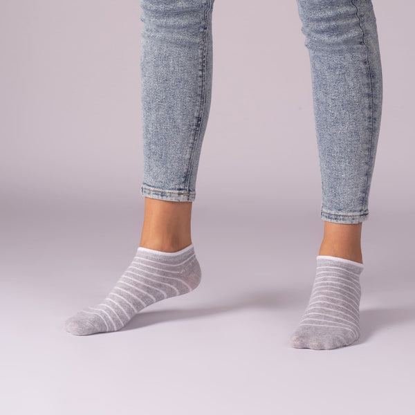 10 Paar Damen Sneaker Socken Mehrfarbig Streifen Punkte Herzen Baumwolle (36844/2)