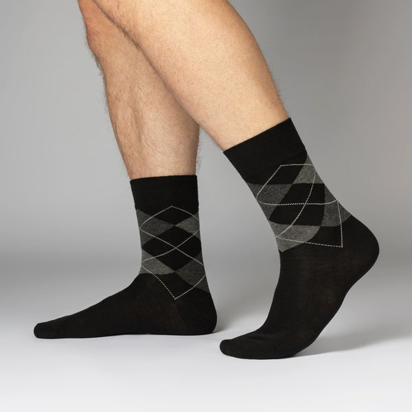 Businesssocken mit Karomuster