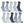 Damen-Socken Mehrfarbig