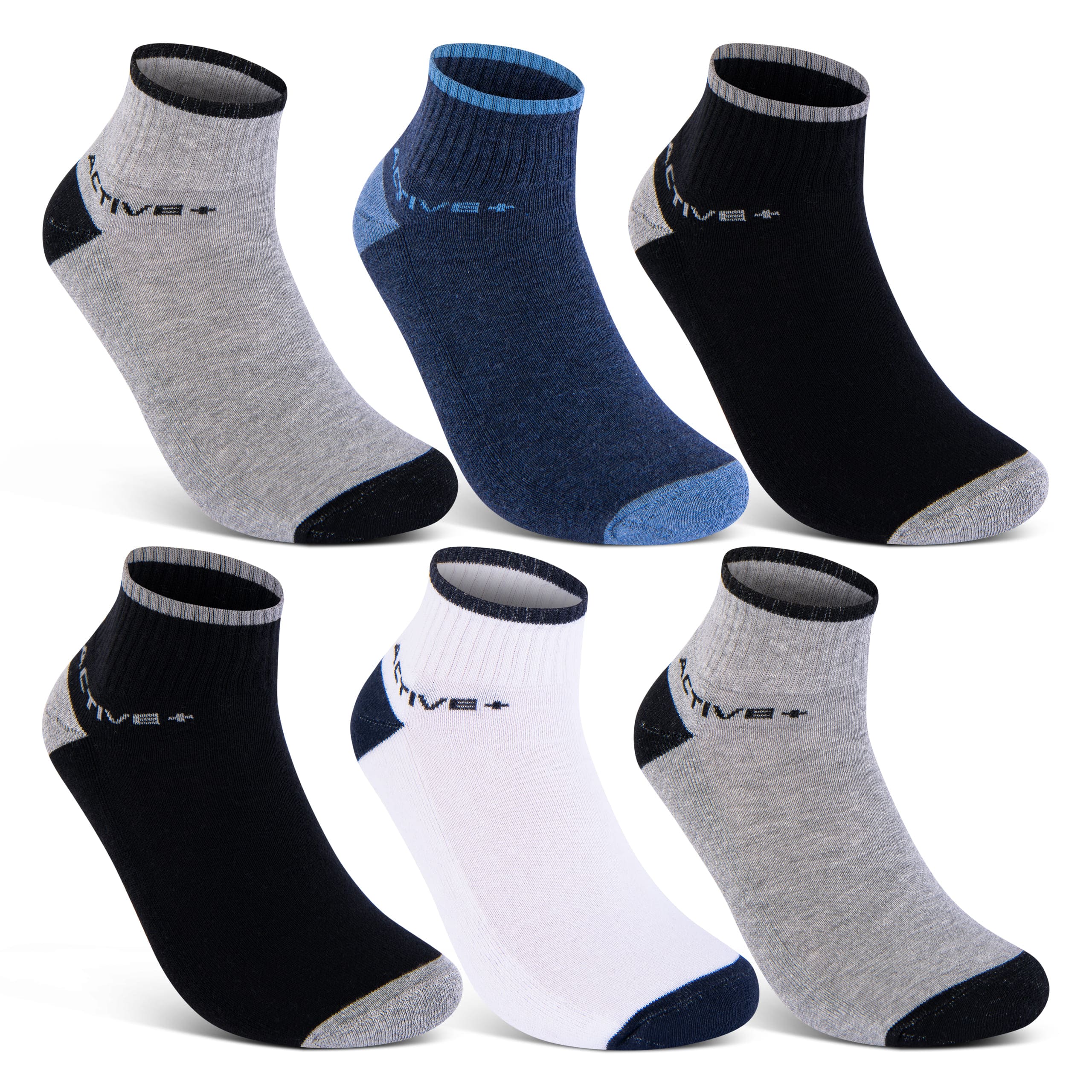 6 12 Paar Sport Sneaker Socken mit Frotteesohle Herren sockenkauf24