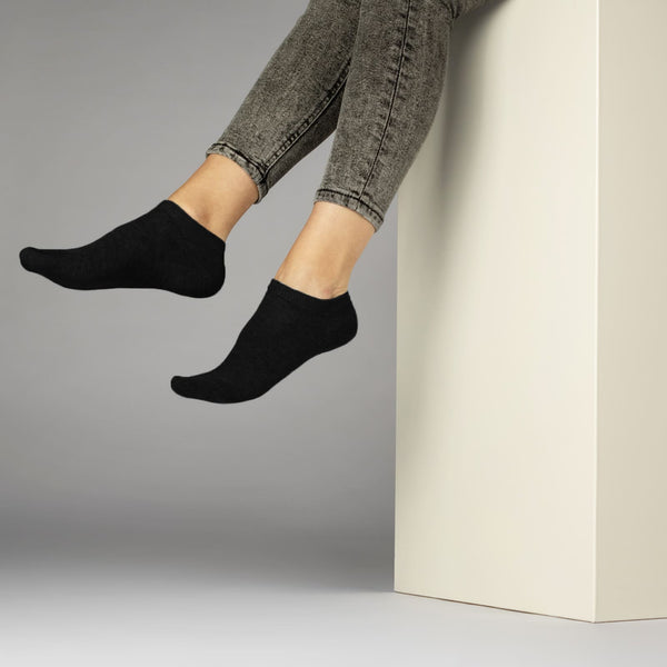 10 Paar Basic Sneaker Socken  aus Baumwolle ohne drückende Naht Herren & Damen (70202T)