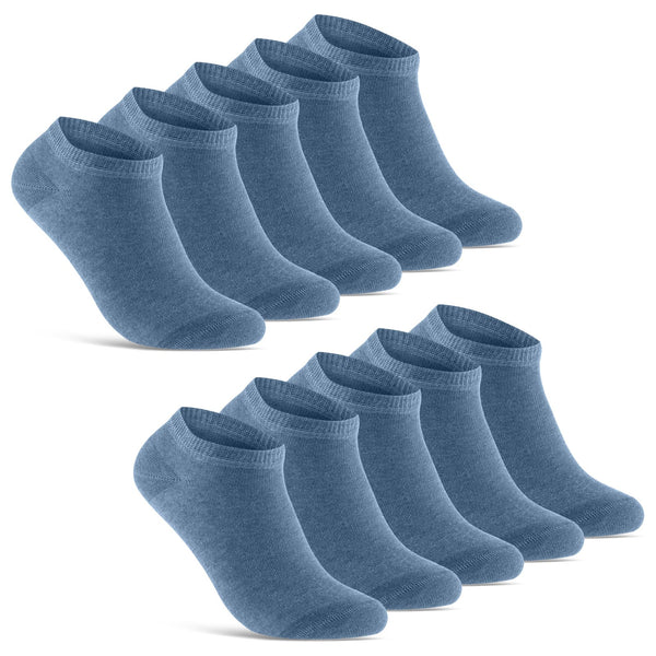 10 Paar Sneaker Socken aus Baumwolle ohne drückende Naht Herren & Damen –  Sockenkauf24