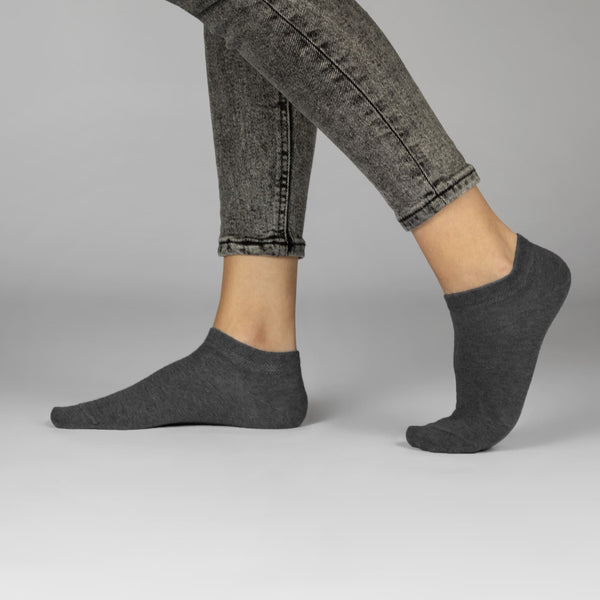 10 Paar Exclusive Sneaker Socken aus gekämmter Baumwolle mit Komfortbund Herren & Damen (70102T)