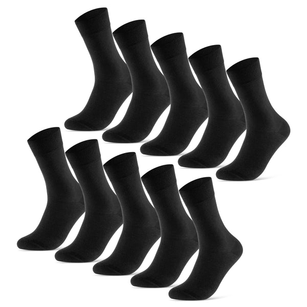Baumwolle gekämmter 10 Exclusive Socken Damen mit – Paar Herren aus Sockenkauf24 & Komfortbund