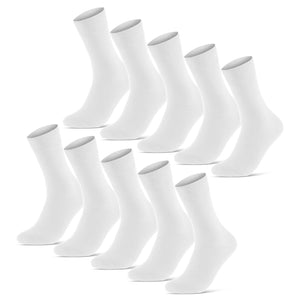 10 Paar Exclusive Socken aus gekämmter Baumwolle mit Komfortbund Herren & Damen (70101T)