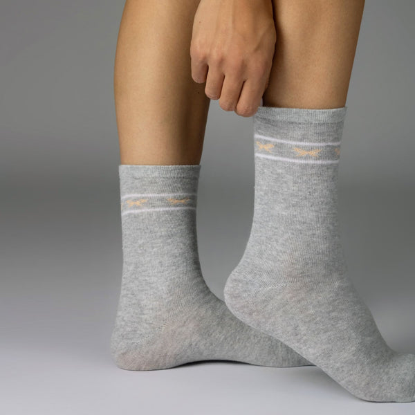10 Paar Damen Socken Mehrfarbig Streifen Punkte Herzen Baumwolle (34911/2)