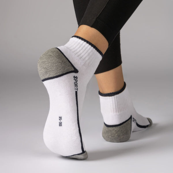6 | 12 Paar Sport Sneaker Socken mit Frotteesohle Damen & Herren (16215/18)