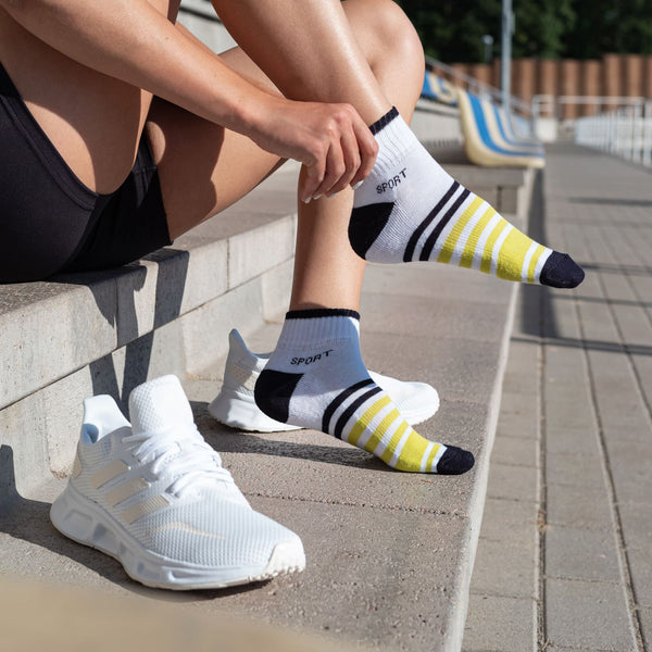 Quarter Sportsocken mit Frotteesohle