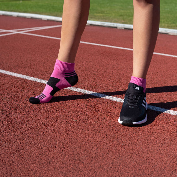 Quarter Sportsocken mit Frotteesohle